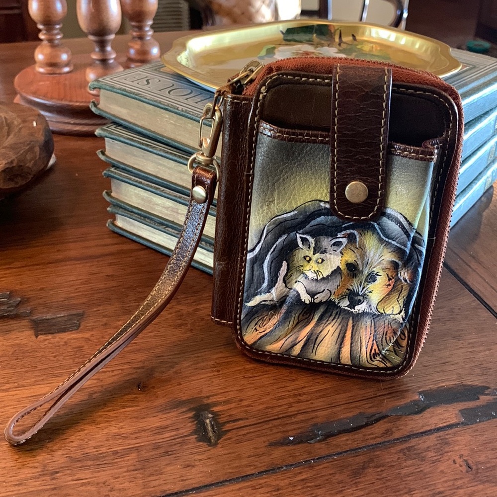 Vtg Sharif Wallet Wristlet - EUC